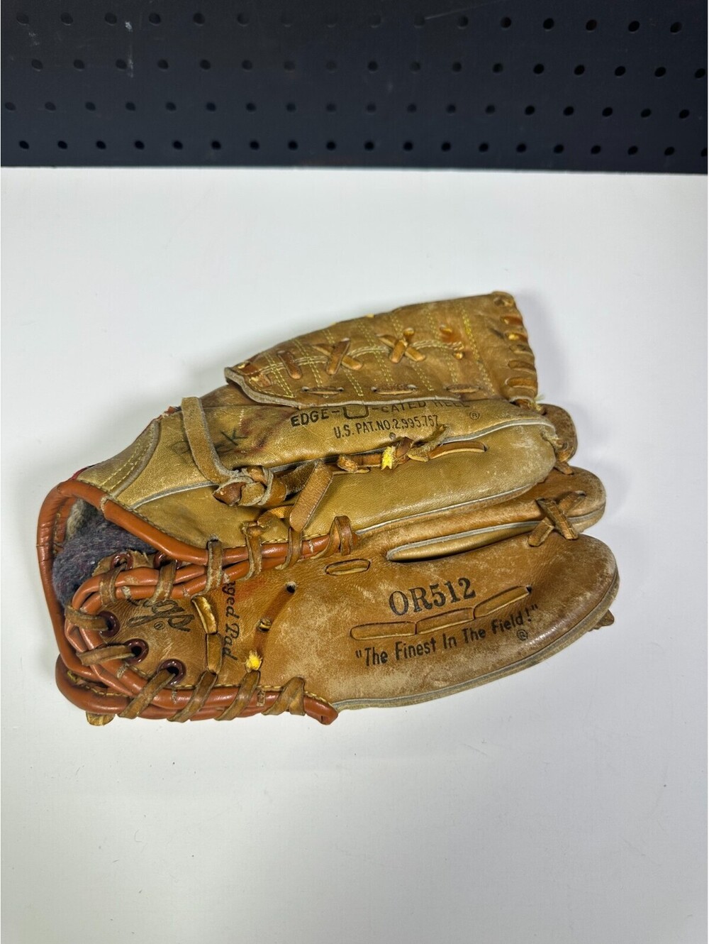 Vintage Rawlings OR512 Nolan Ryan Baseball Glove RHT Leather Signature Model